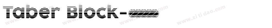 Taber Block字体转换